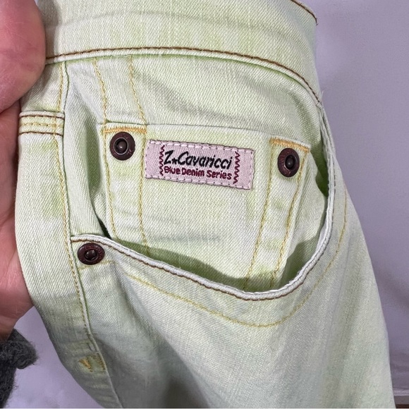 Z. Cavaricci Lime Green Jeans 90’s Y2K size 16 - Picture 4 of 7